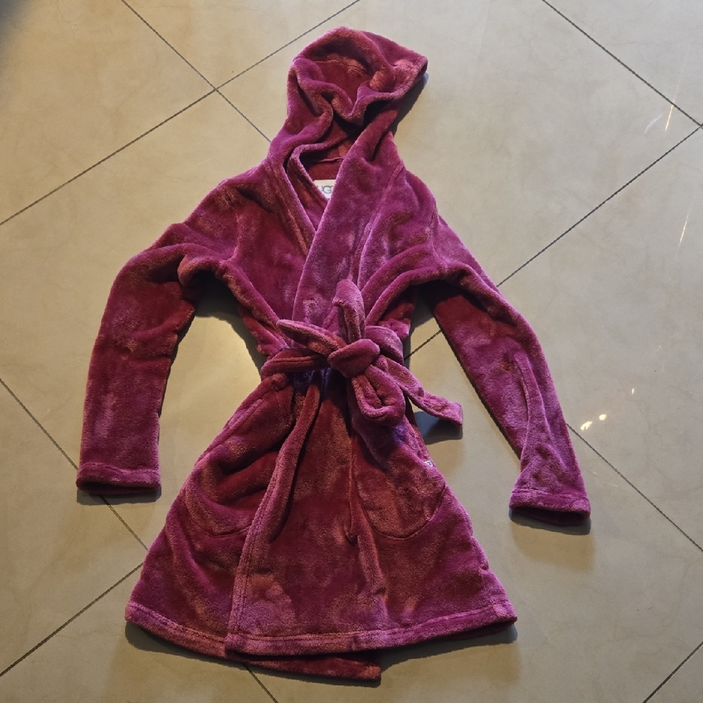 UGG Plush Hooded Robe Women Small